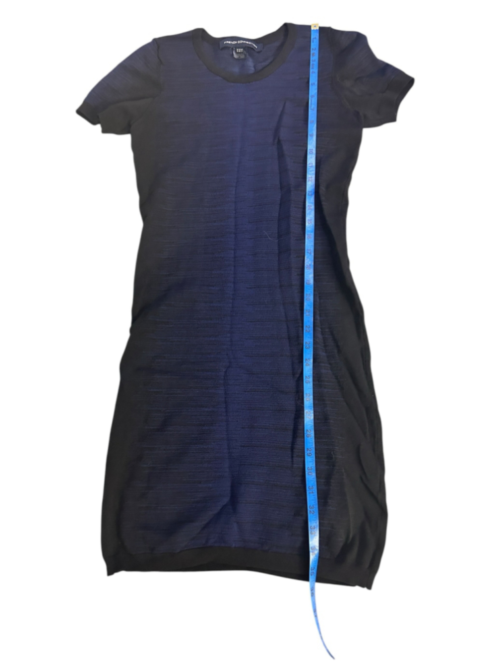 Women's French Connection Midi Dress Size 6 Blue Black - Picture 6 of 8